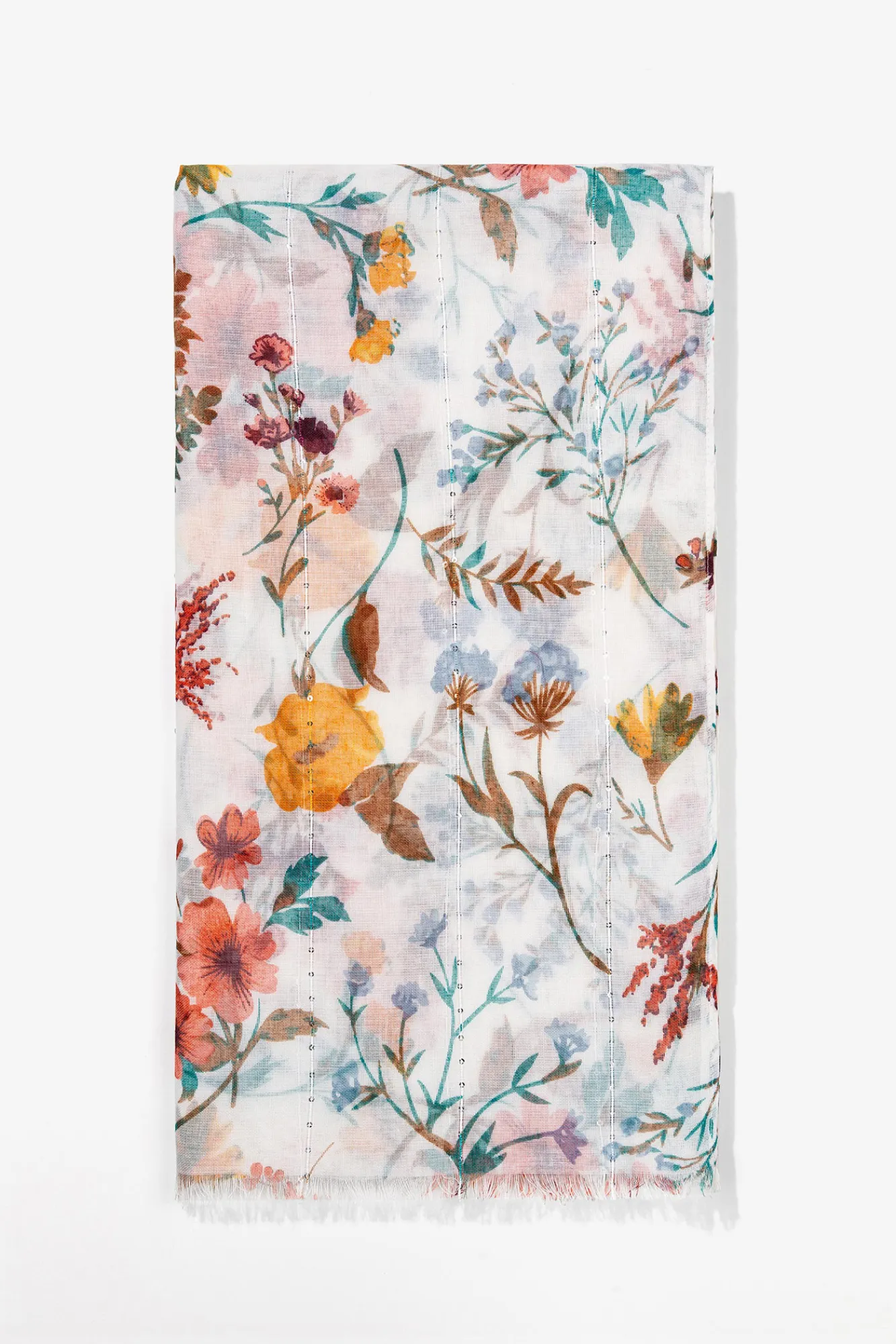 Vilanova Panuelo Estampado Rectangular Beige Hot