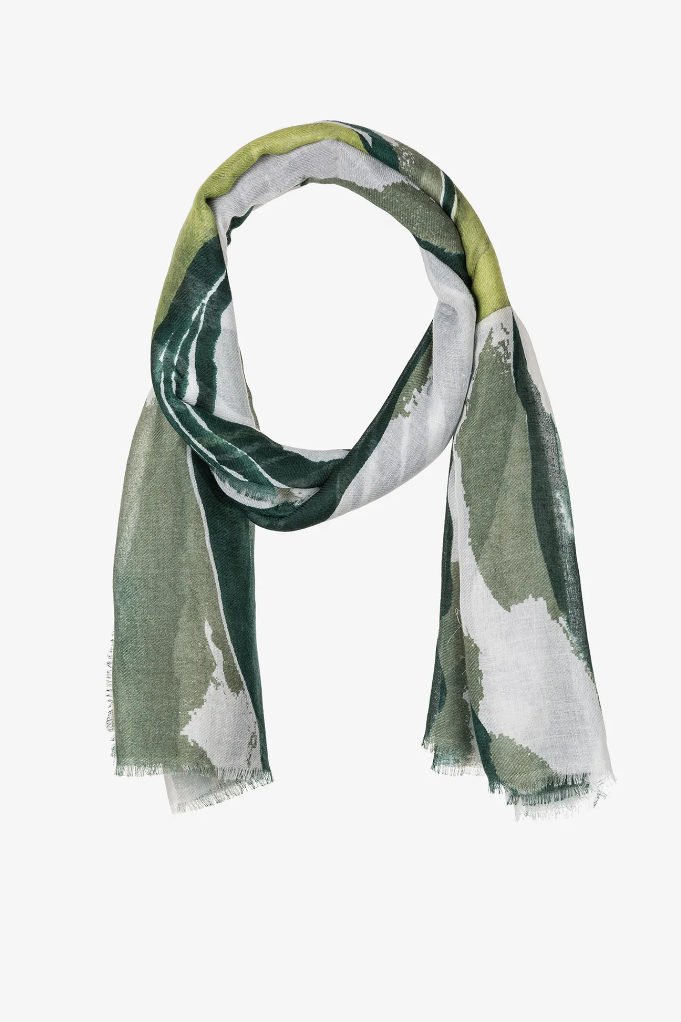 Vilanova Panuelo Estampado Rectangular Verde