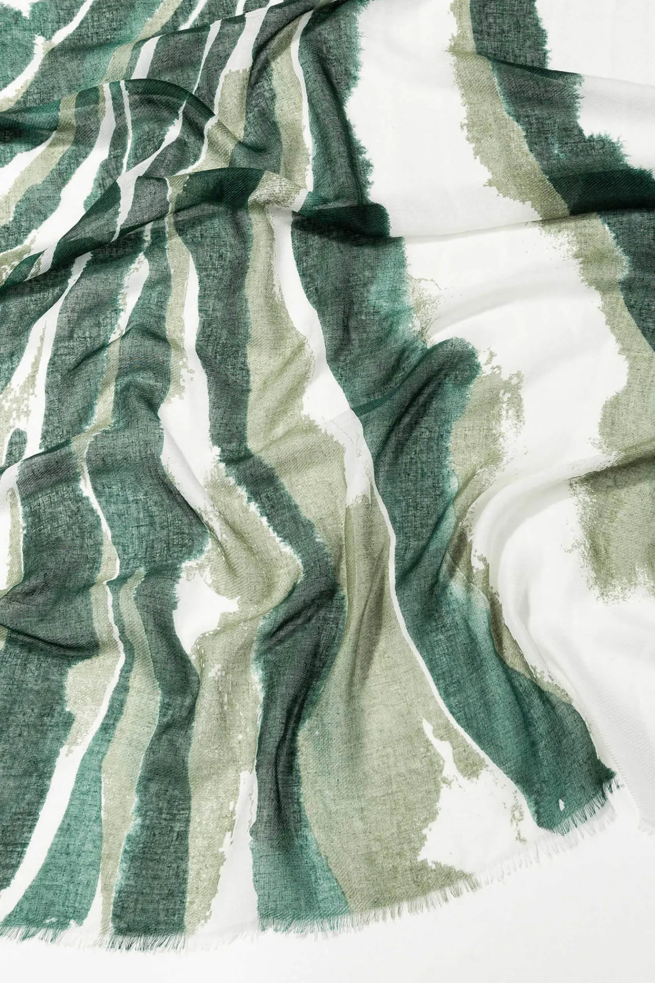 Vilanova Panuelo Estampado Rectangular Verde