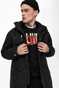 Only & Sons Parka Negro Sale