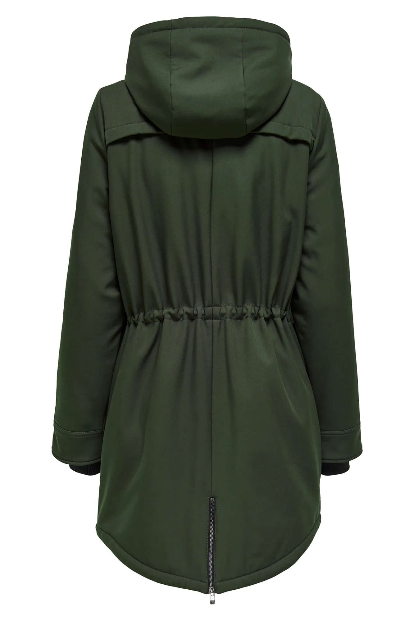 Only Parka 3/4 Bolsillos Con Capucha Verde