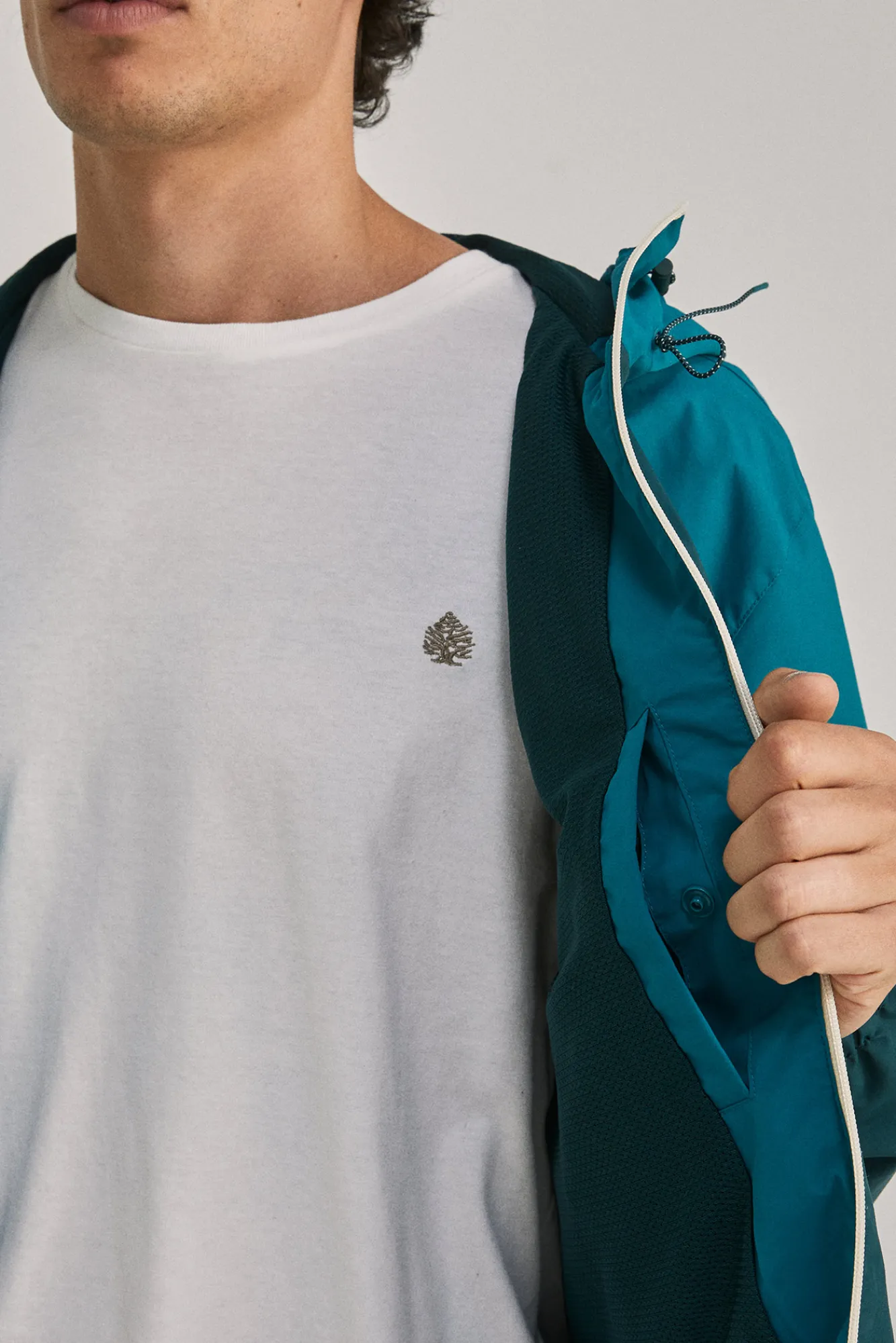 * Parka Bloques Color Azul Hot