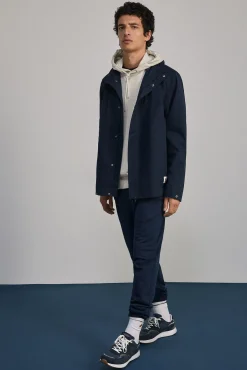 * Parka Capucha Navy Hot