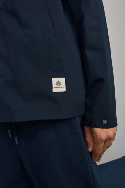 * Parka Capucha Navy Hot