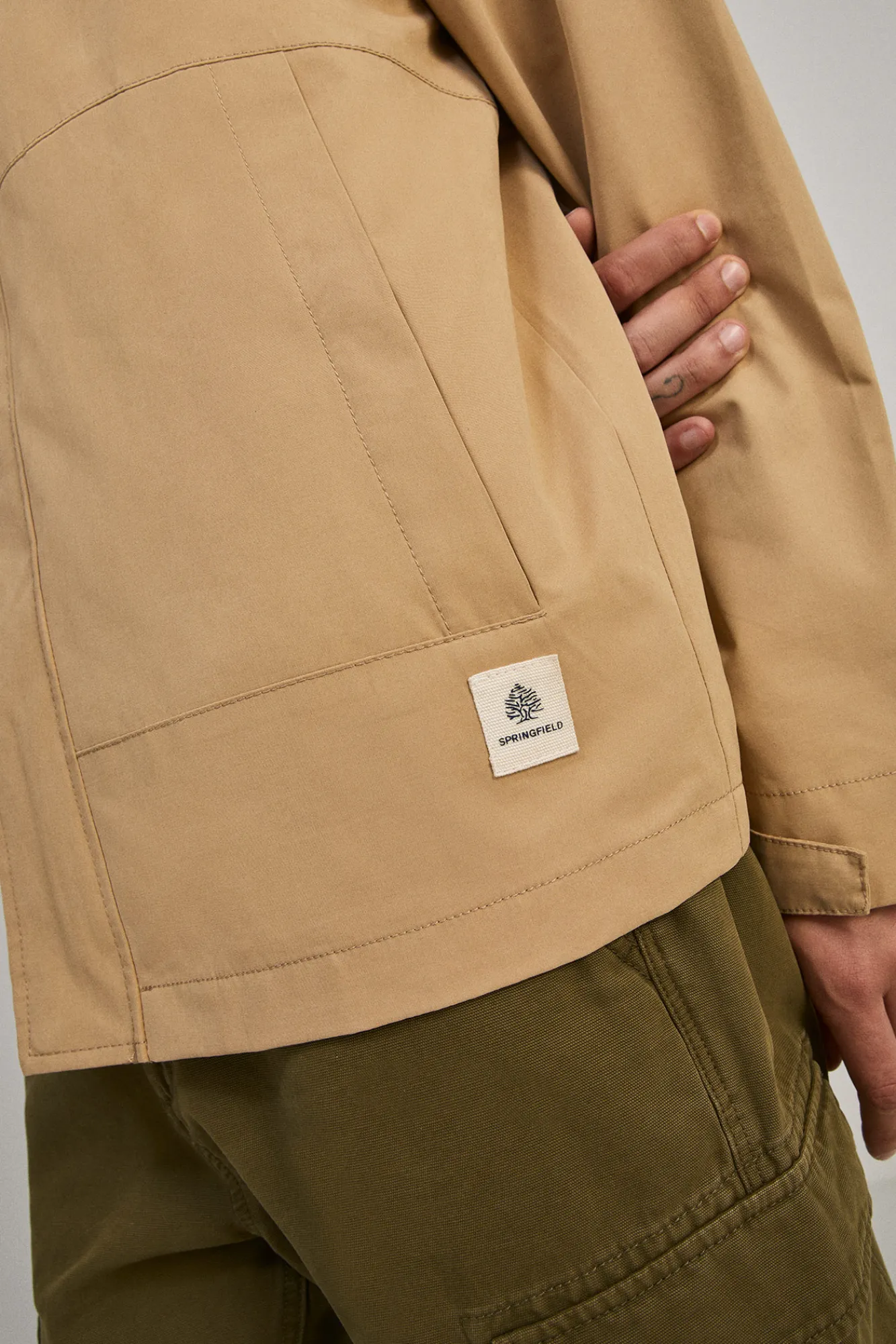 * Parka Capucha Beige Medio Clearance