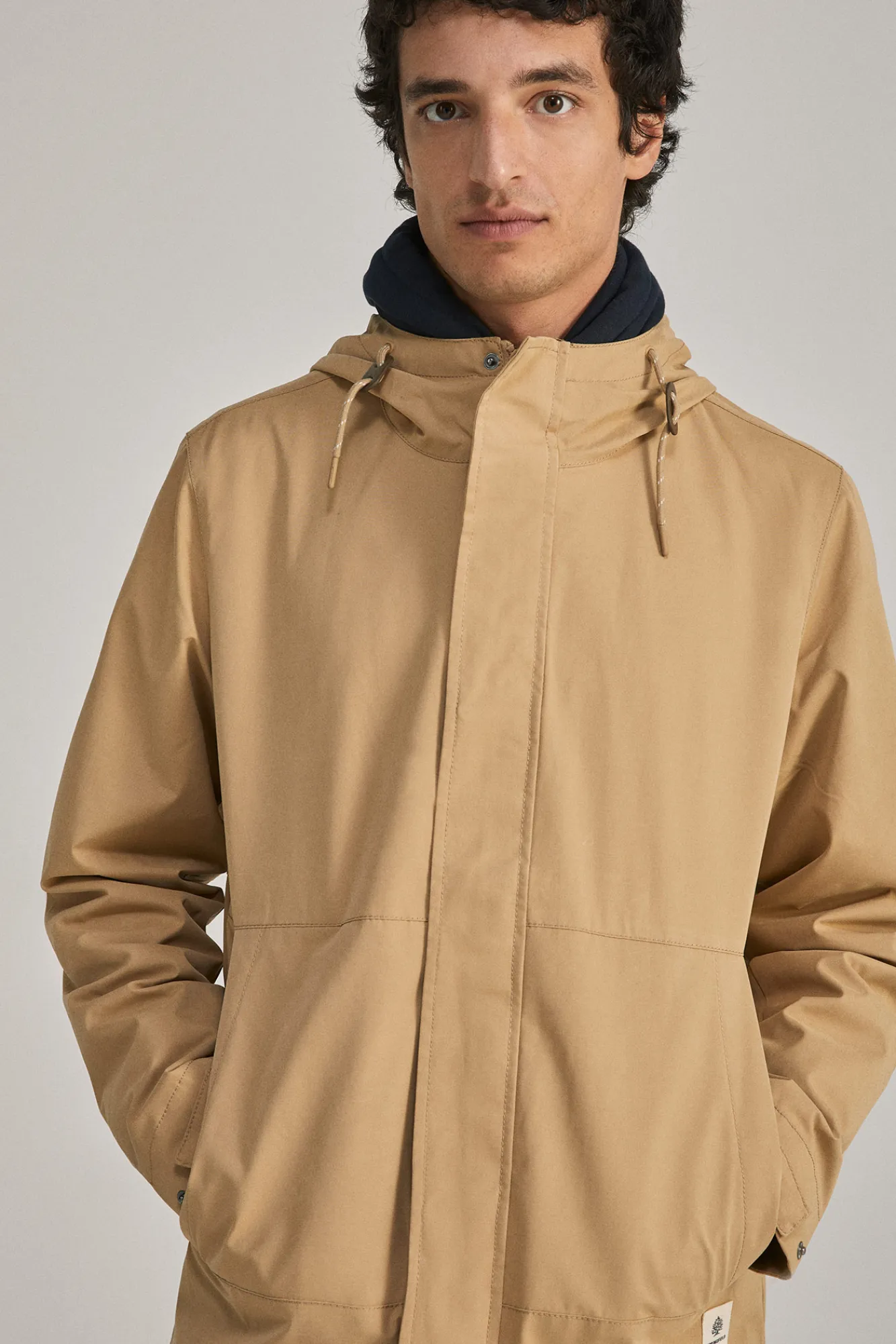 * Parka Capucha Beige Medio Clearance