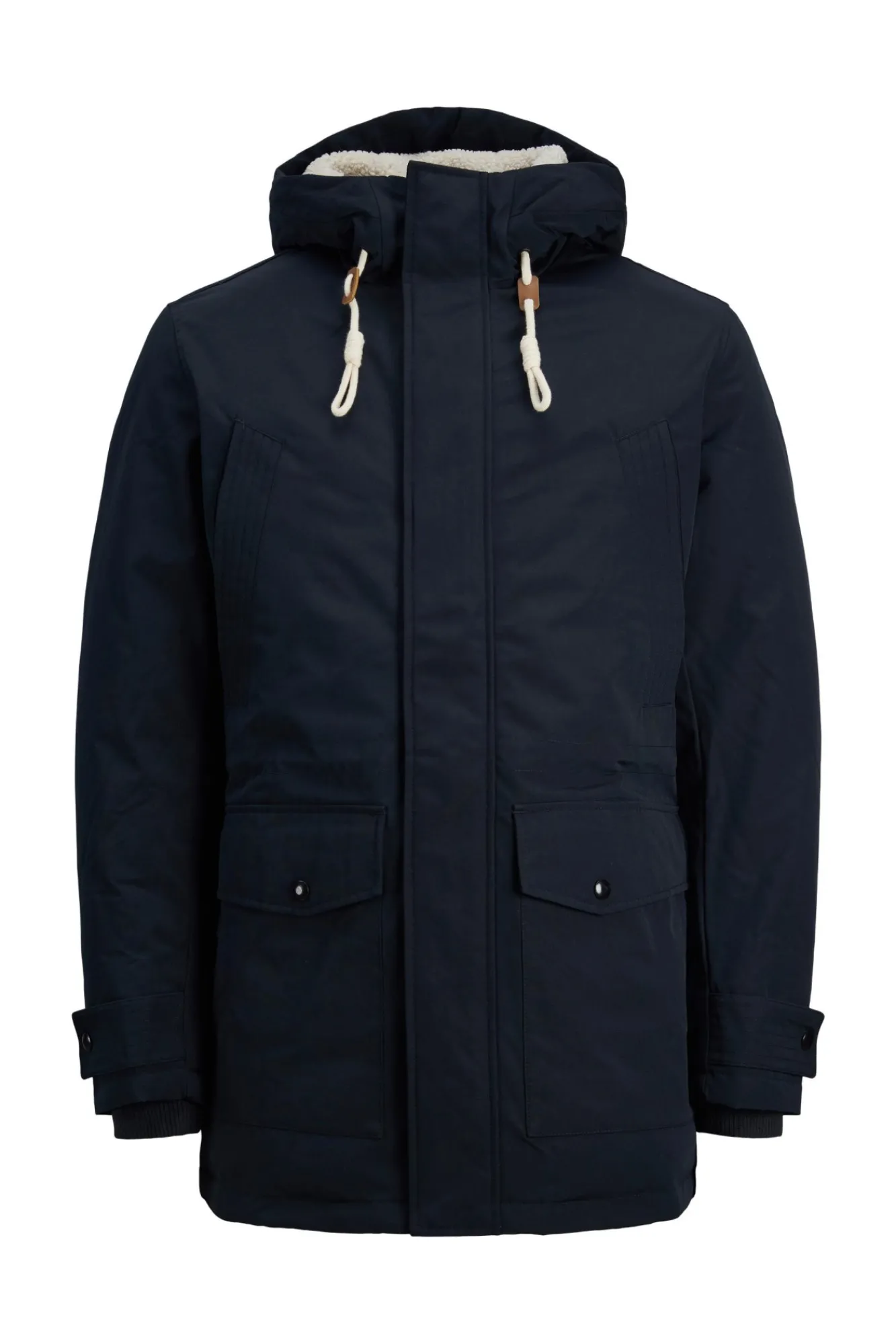 Jack & Jones Parka Con Capucha Navy Discount