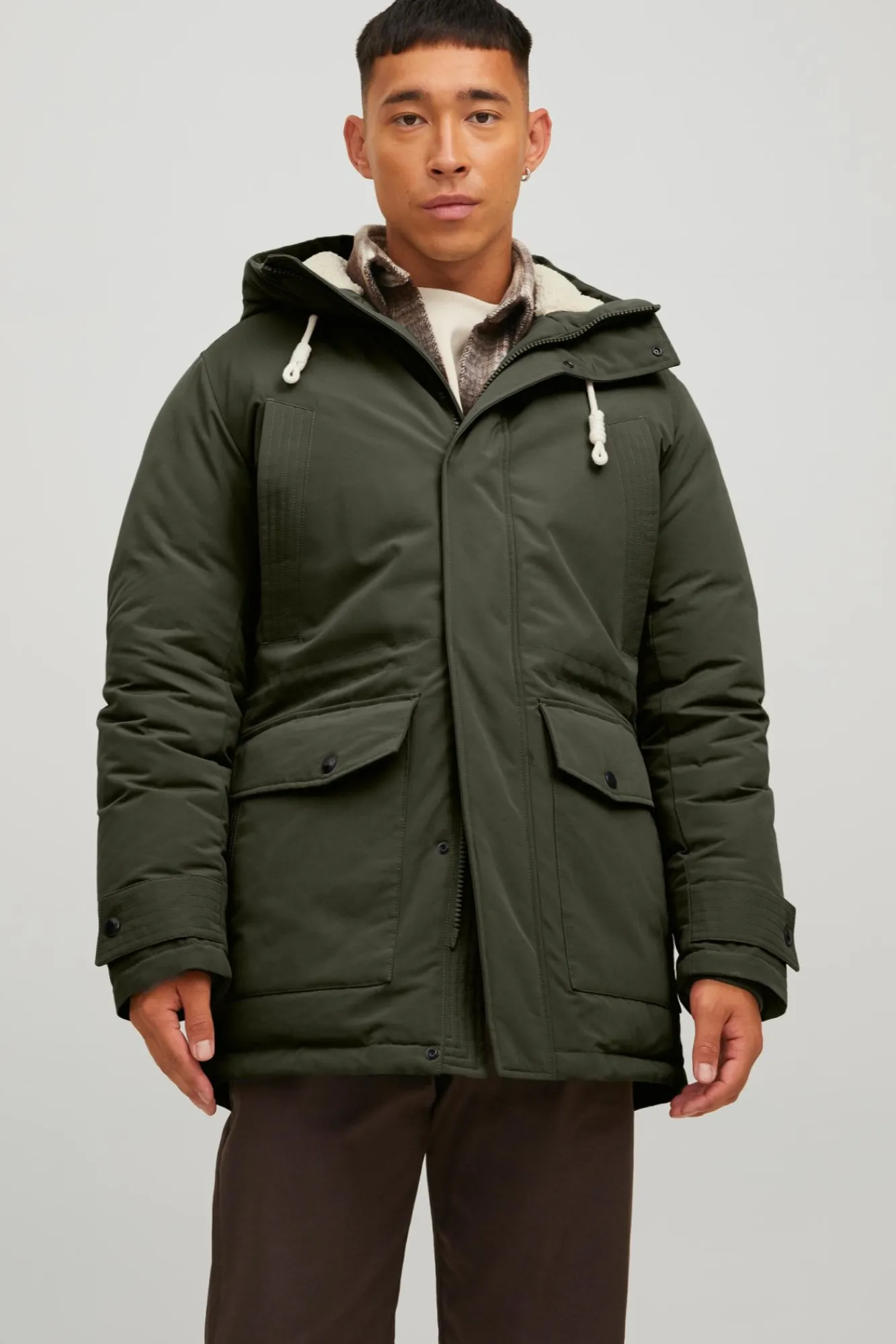 Jack & Jones Parka Con Capucha Verde Outlet