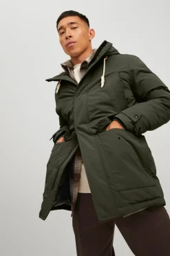 Jack & Jones Parka Con Capucha Verde Outlet