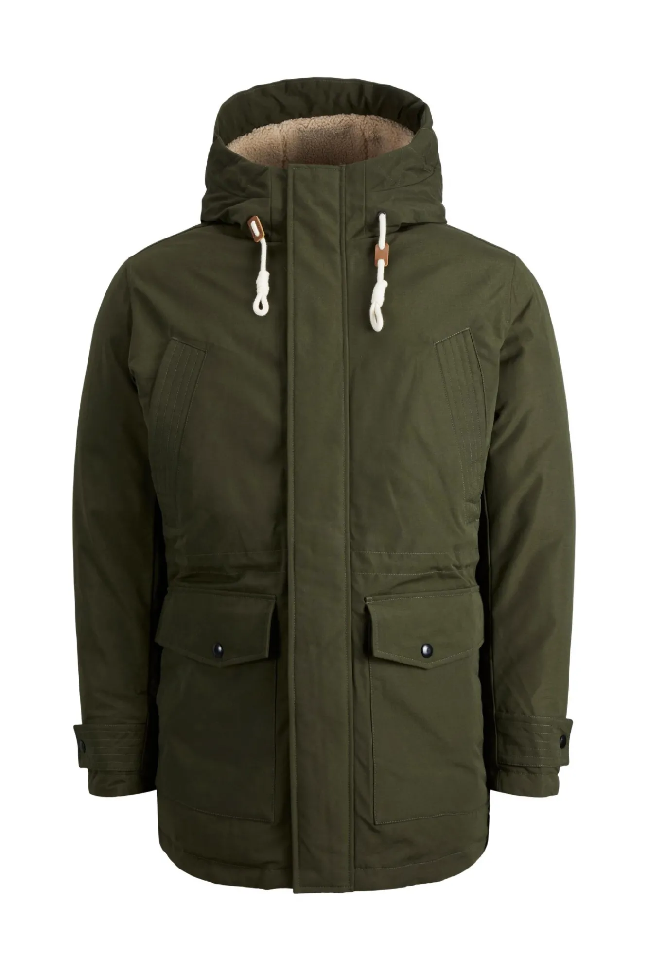 Jack & Jones Parka Con Capucha Verde Outlet