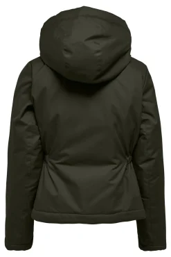 Only Parka Corta Con Capucha Verde Best