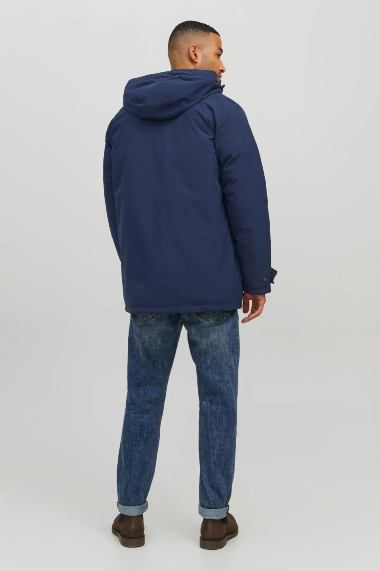 Jack & Jones Parka Impermeable Navy Outlet