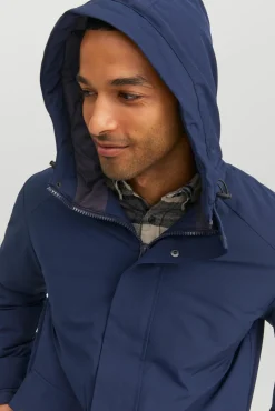 Jack & Jones Parka Impermeable Navy Outlet