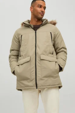 Jack & Jones Parka Pelo Capucha Marron New