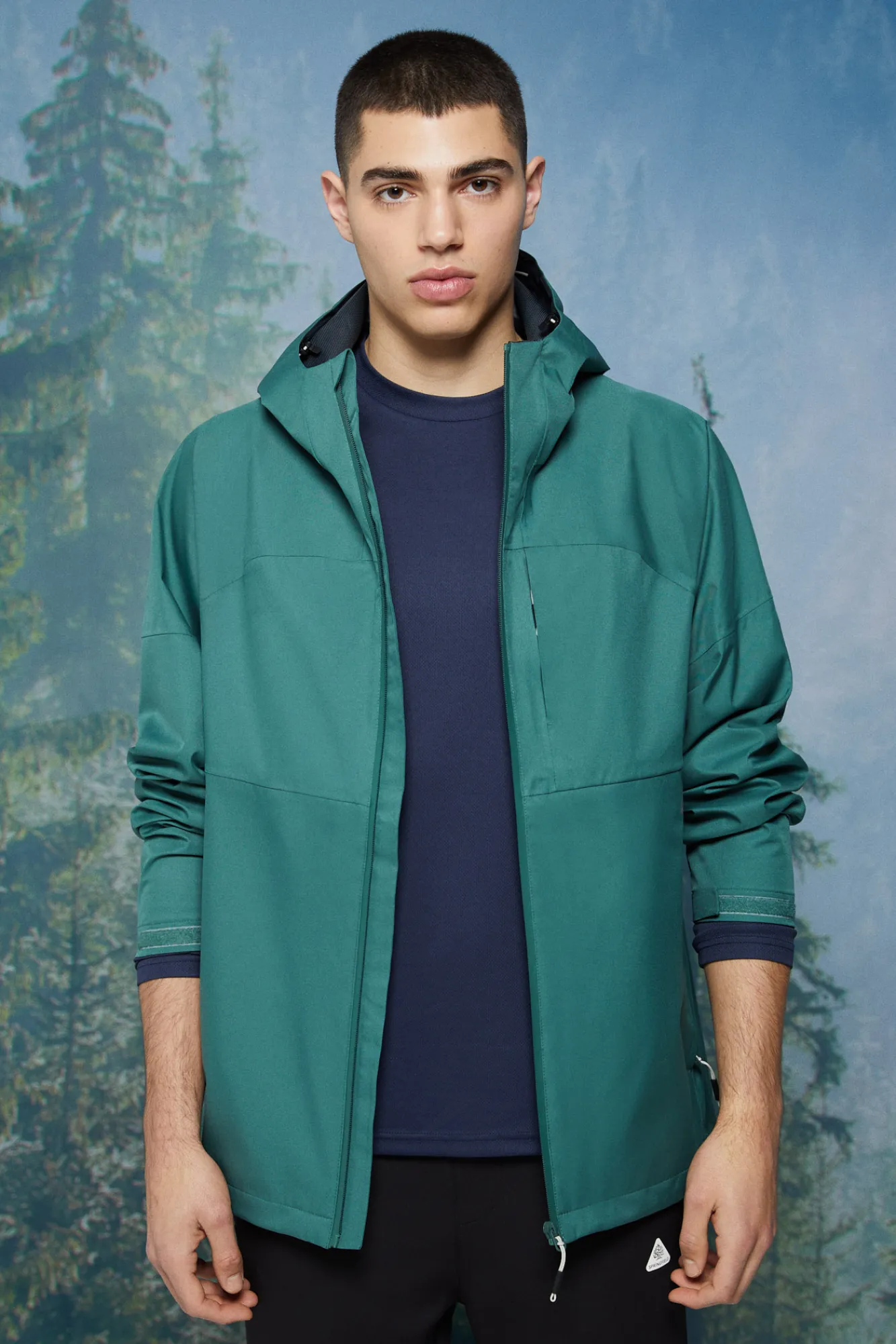 * Parka Tecnica Impermeable Verde Hot