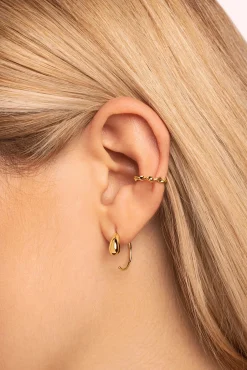 Singularu Pendiente Suelto Ear Cuff Twine Oro Amarillo Sale