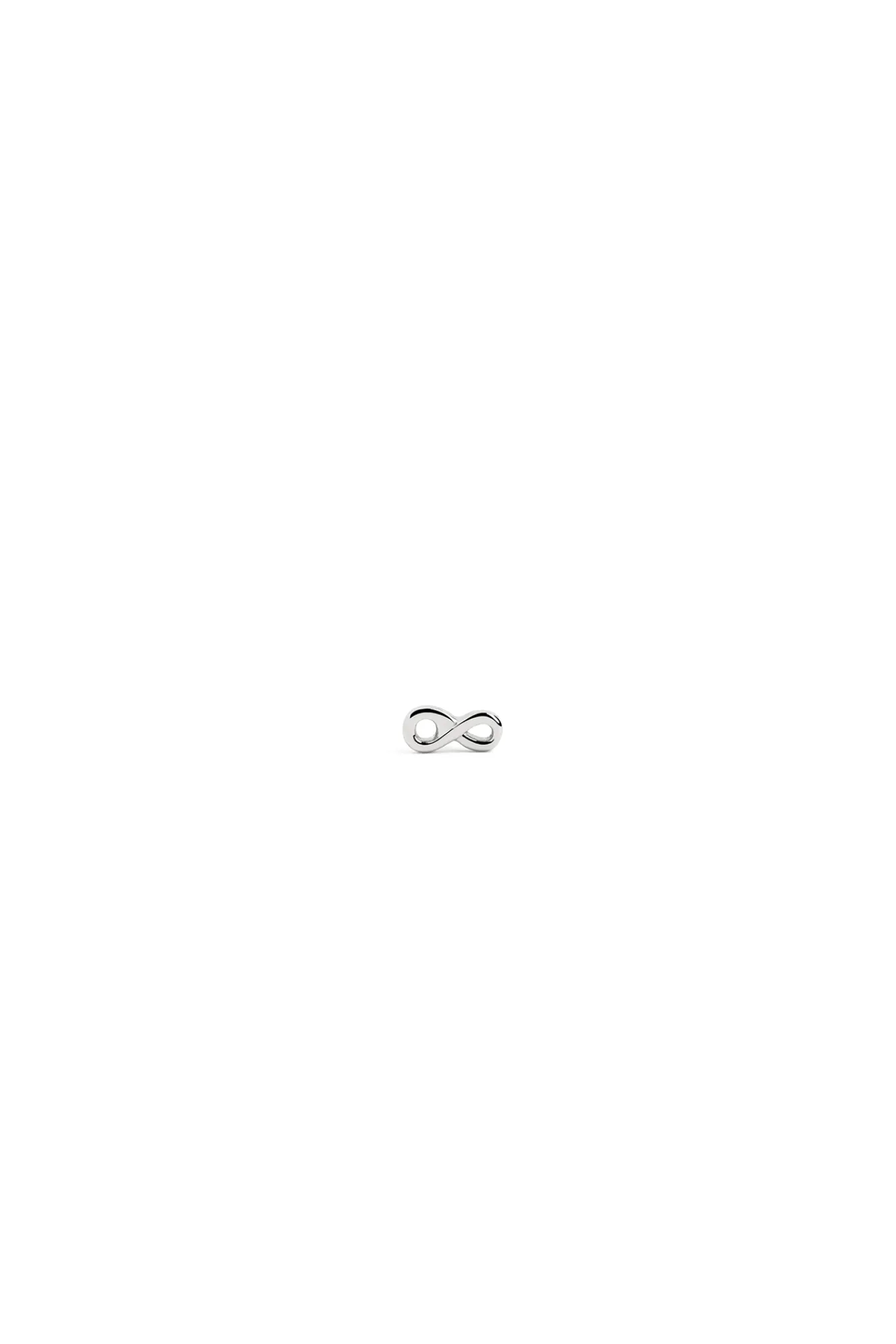 Singularu Pendiente Suelto Mini Infinito Plata Gris New