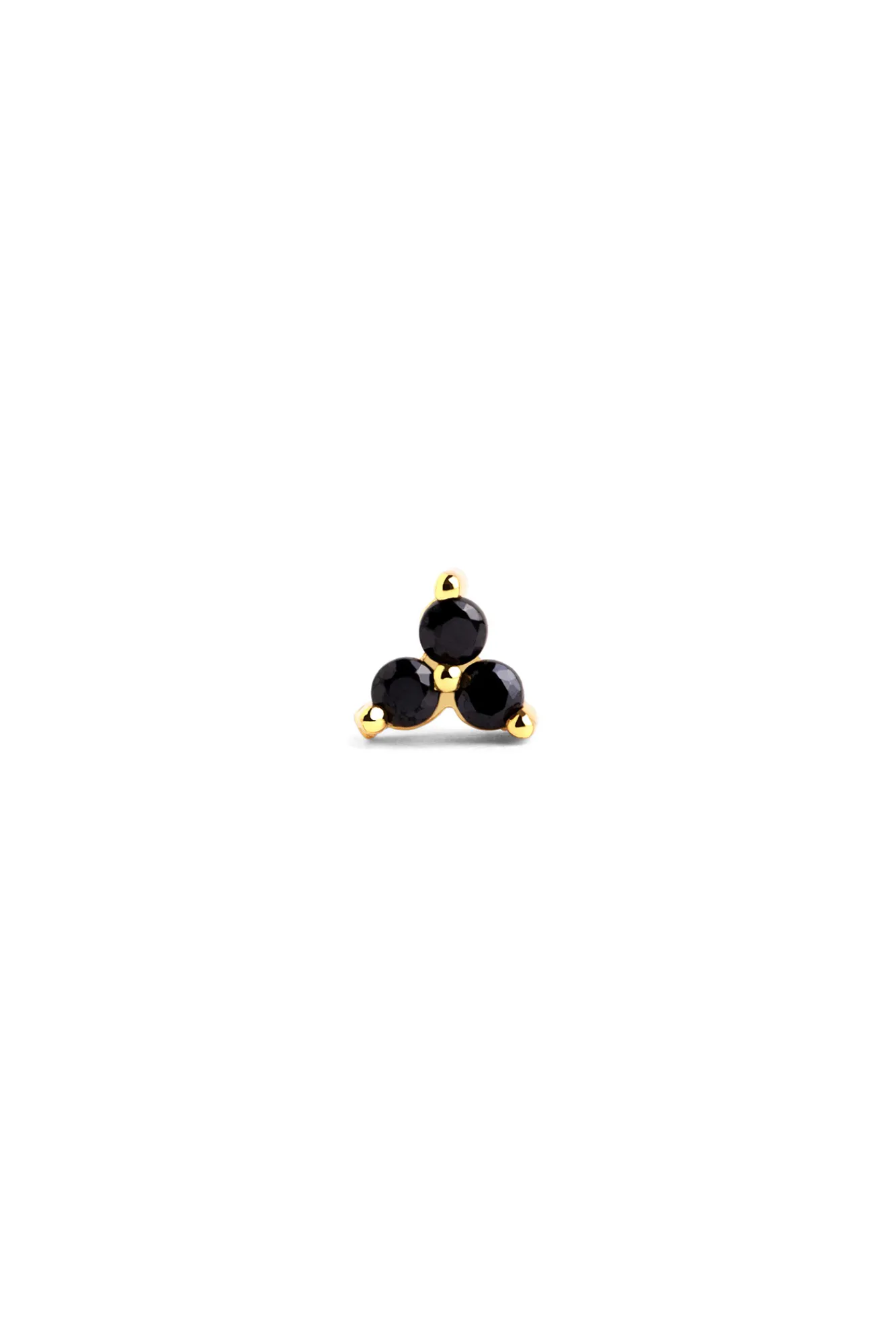 Singularu Pendiente Suelto Trebol Black Oro Amarillo Online