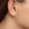 Singularu Pendientes Gleam Raspberry Plata Baño Oro Amarillo Discount