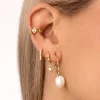 Singularu Pendientes Pearl Oro Amarillo Outlet