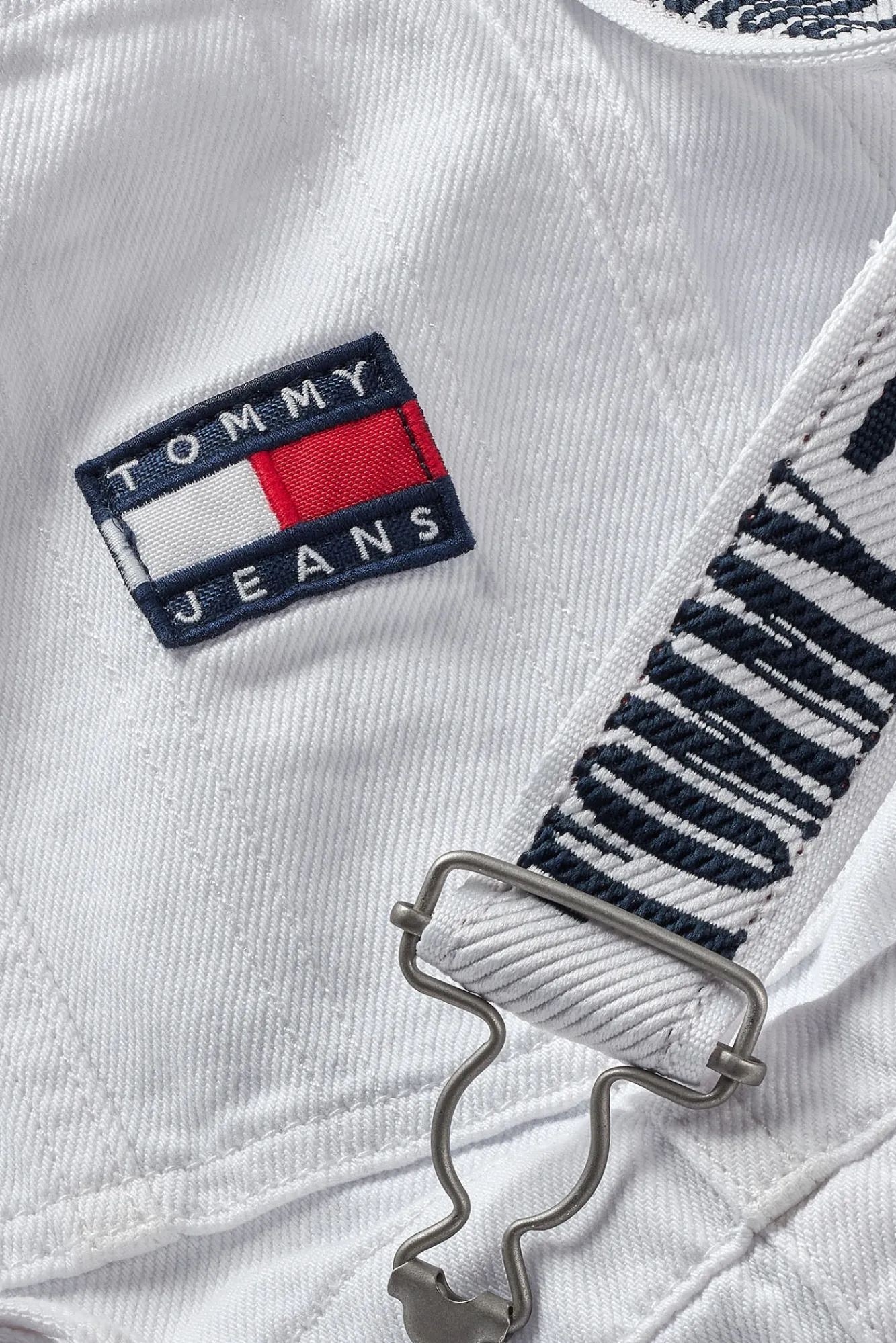 Tommy Jeans Pichi Denim Mini . Blanco Discount