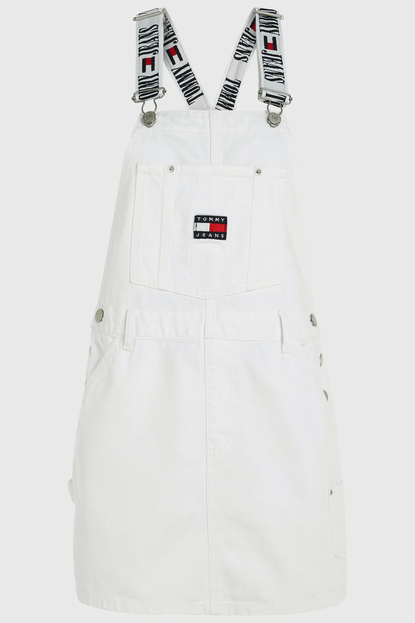 Tommy Jeans Pichi Denim Mini . Blanco Discount
