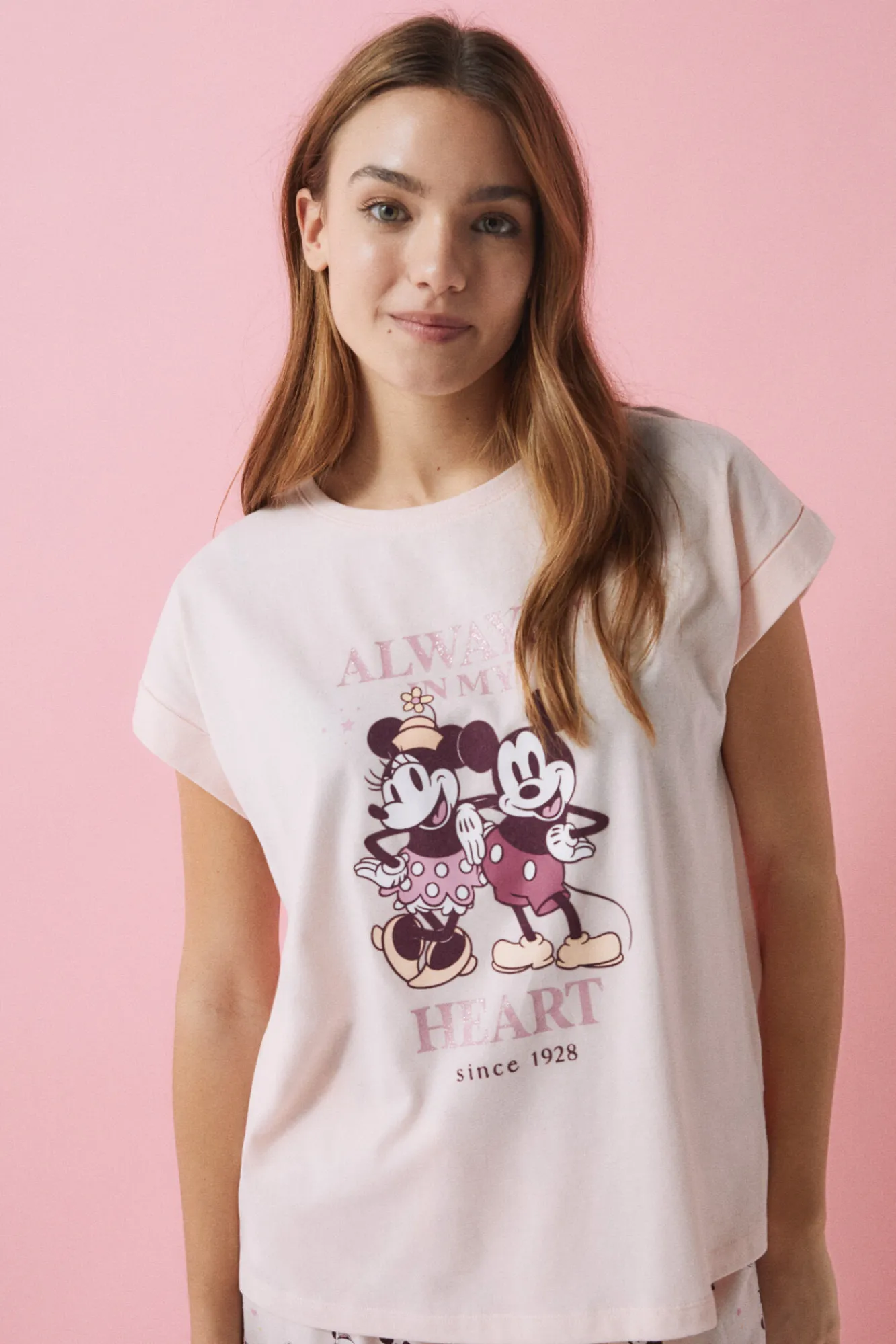 Women'secret Pijama Algodon Mickey Mouse Rosa Best