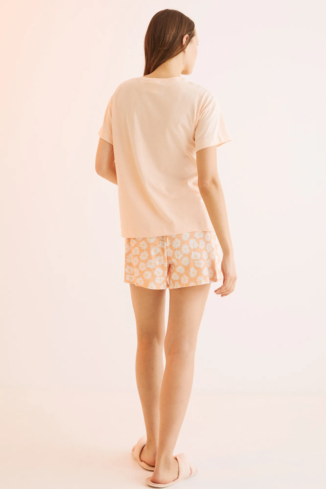 Women'secret Pijama Corto 100% Algodon Snoopy Naranja Sale