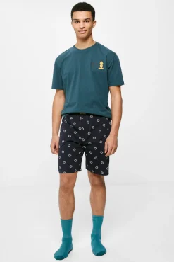 * Pijama Corto Garfield™ Azul Sale