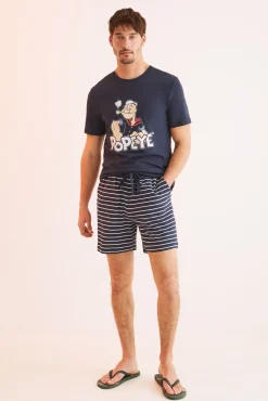 Women'secret Pijama Corto Hombre Algodon Popeye Azul Hot