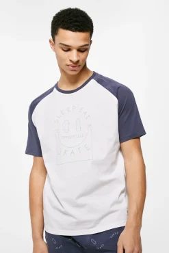 * Pijama Corto Skate Azul Oscuro Discount