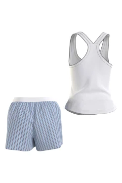 * Pijama De Short Y Camiseta Sin Mangas Estampado Outlet