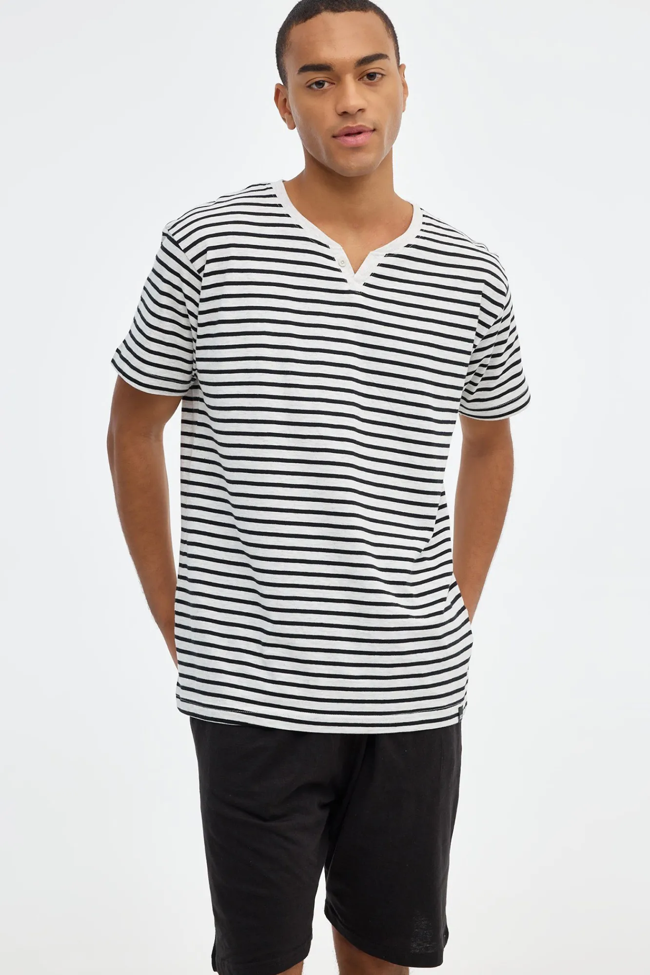 Inside Pijama Hombre Manga Corta Gris Medio Clearance