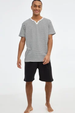 Inside Pijama Hombre Manga Corta Gris Medio Clearance