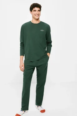 * Pijama Monocolor Extra Comfort Verde Discount