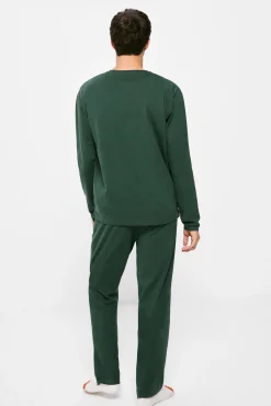 * Pijama Monocolor Extra Comfort Verde Discount