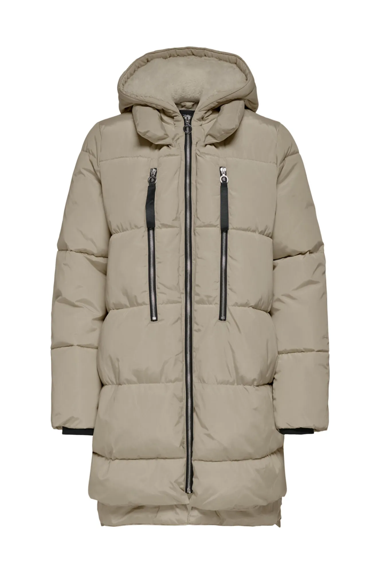 Only Plumifero Largo Capucha Beige Clearance