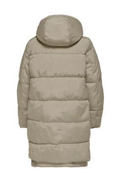 Only Plumifero Largo Capucha Beige Clearance