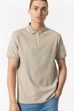 Tiffosi Polo Archer Beige Medio Sale