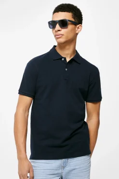 * Polo Basico Pique Slim Navy Hot