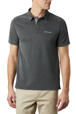 Columbia Polo Para Hombre Nelson Point™ Negro Clearance