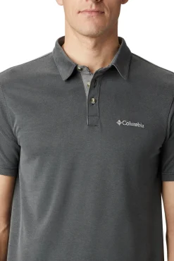 Columbia Polo Para Hombre Nelson Point™ Negro Clearance