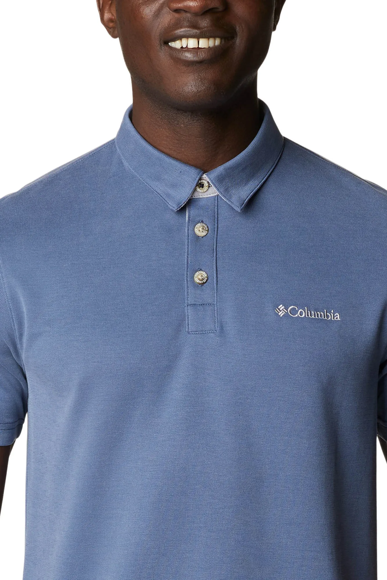 Columbia Polo Para Hombre Nelson Point™ Azul Best