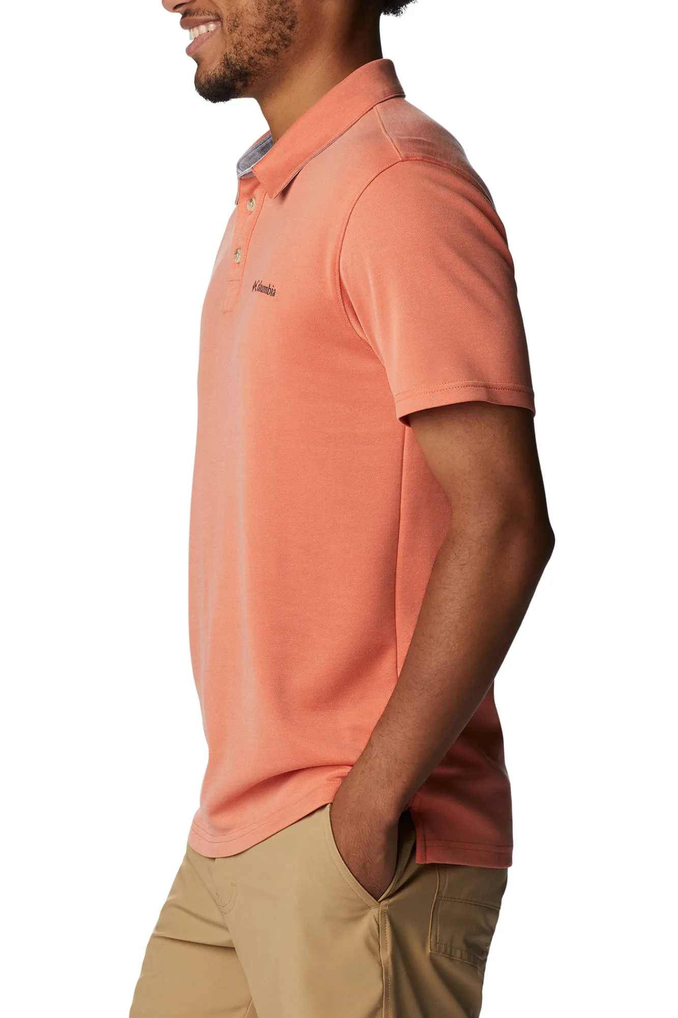 Columbia Polo Para Hombre Nelson Point™ Naranja