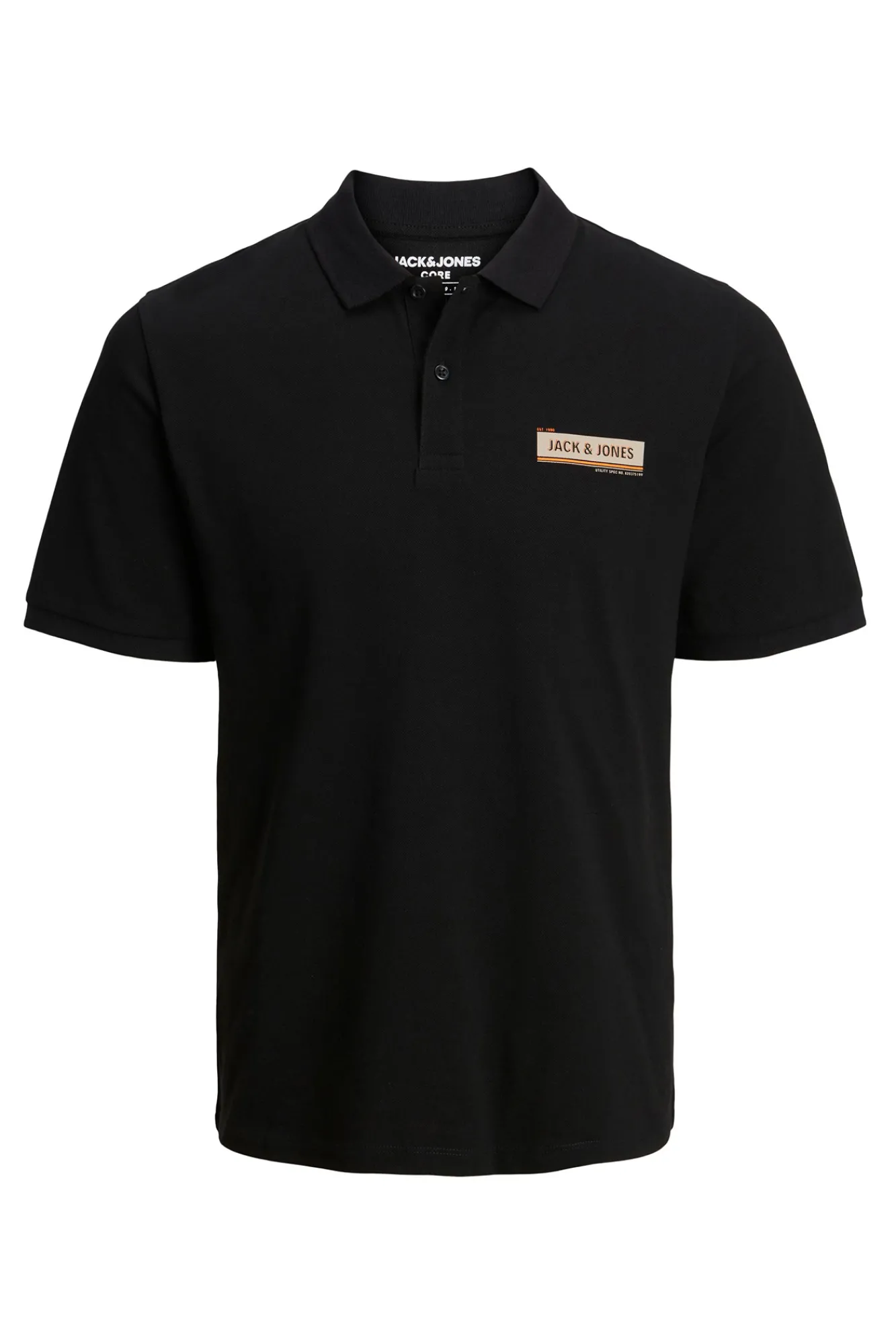 Jack & Jones Polo Con Logo Negro Discount