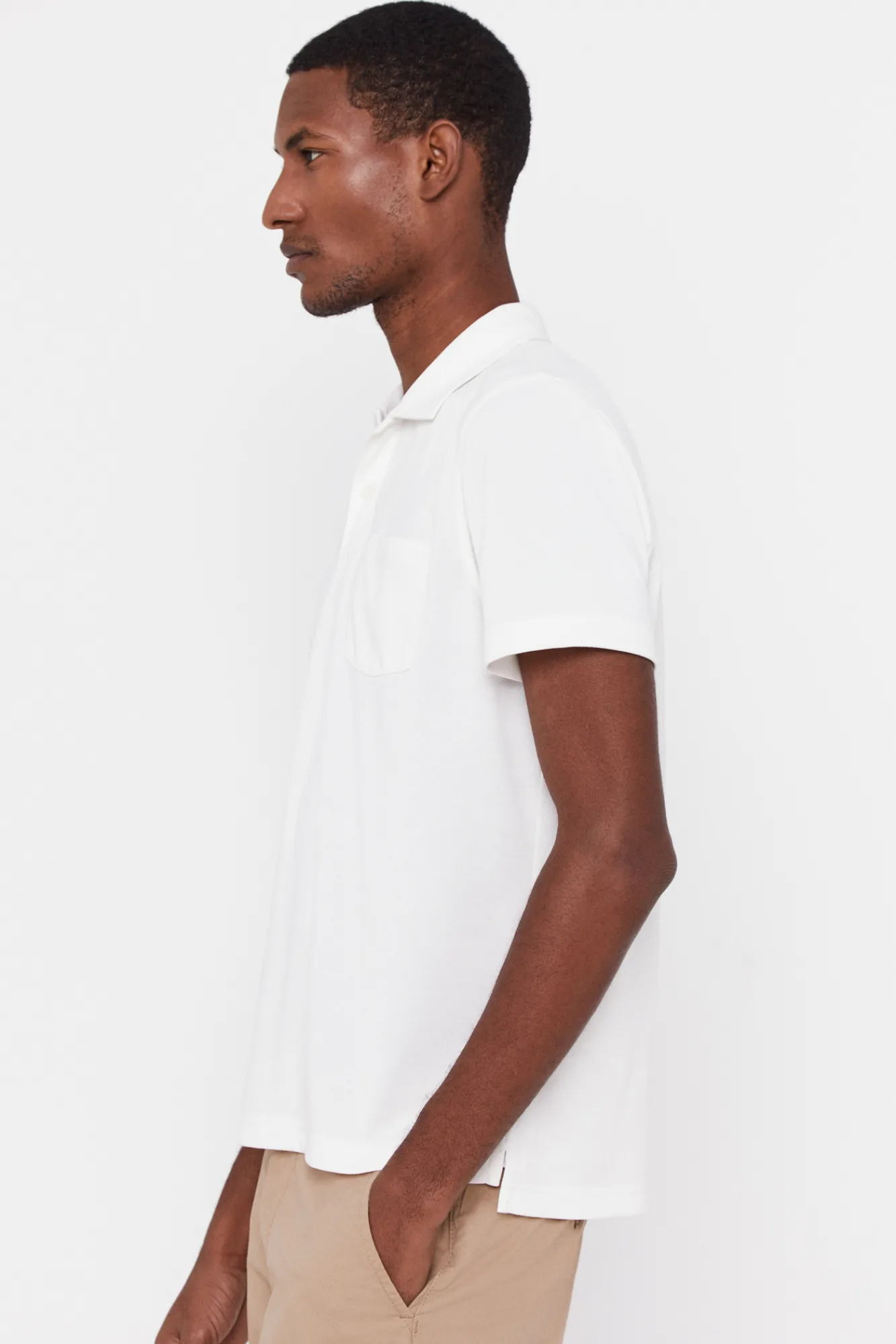 Cortefiel Polo Coolmax Blanco Discount
