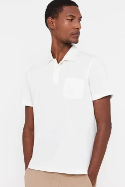 Cortefiel Polo Coolmax Blanco Discount
