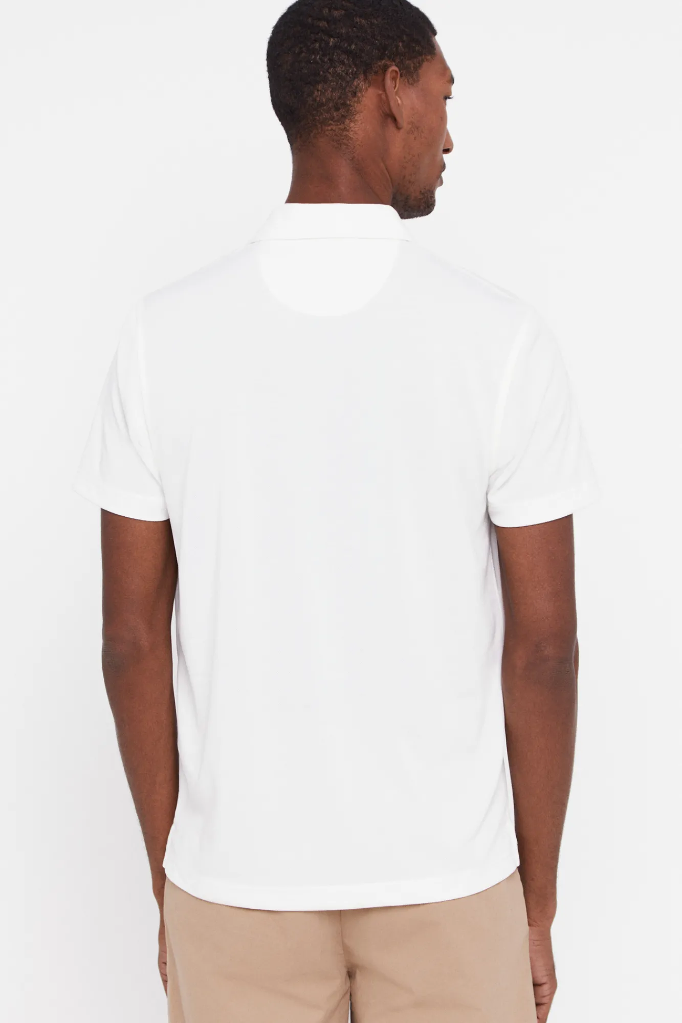 Cortefiel Polo Coolmax Blanco Discount