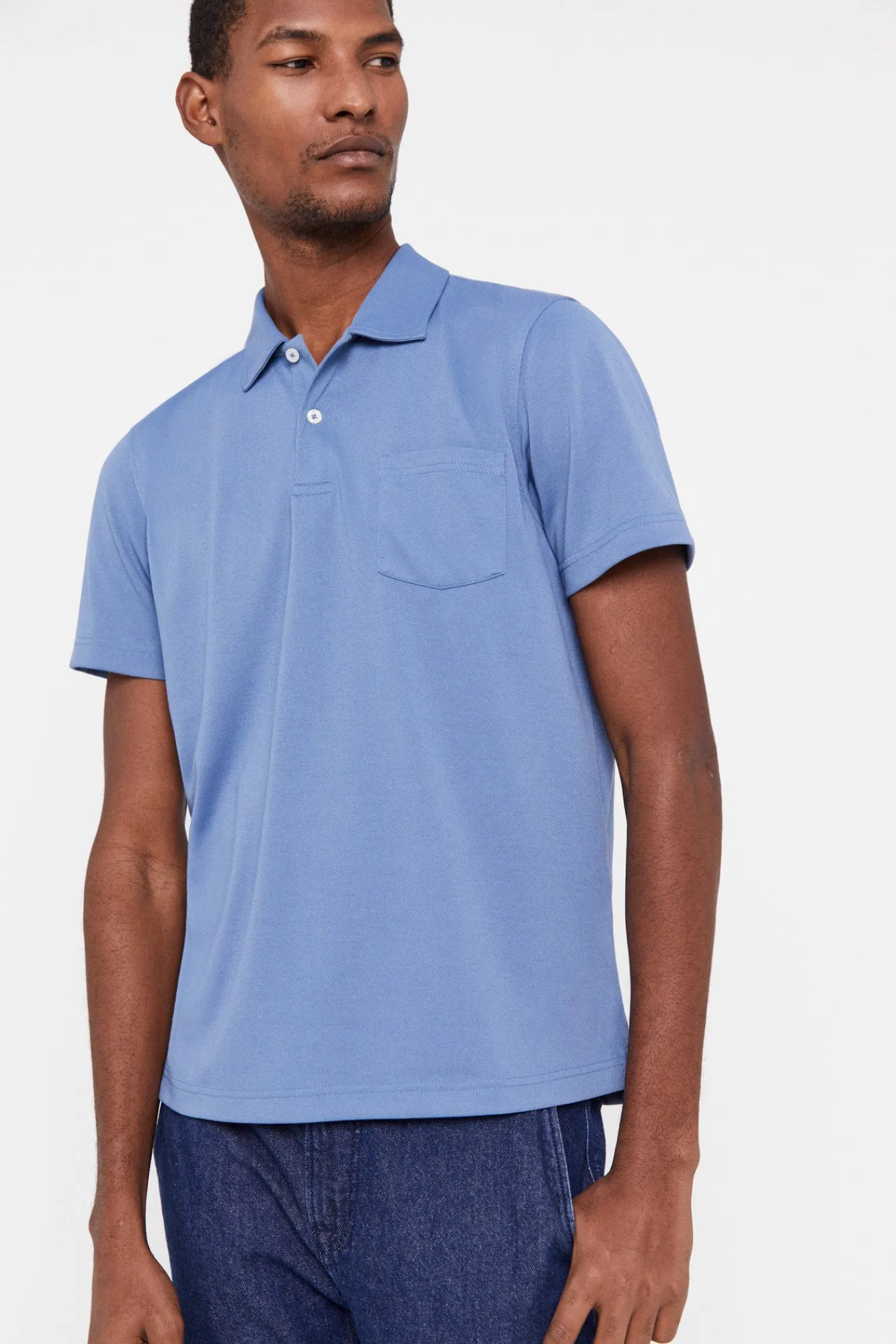 Cortefiel Polo Coolmax Azul Best