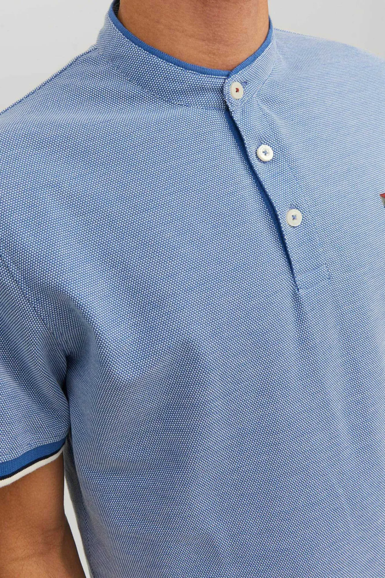 Jack & Jones Polo Cuello Mao Azul